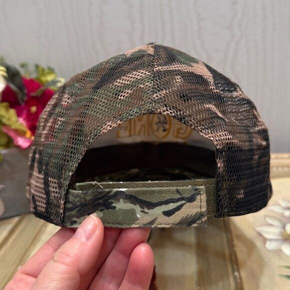 Gone Squatchin Sasquatch Adjustable Camo Cap Hat One Size Unisex - Picture 3 of 15